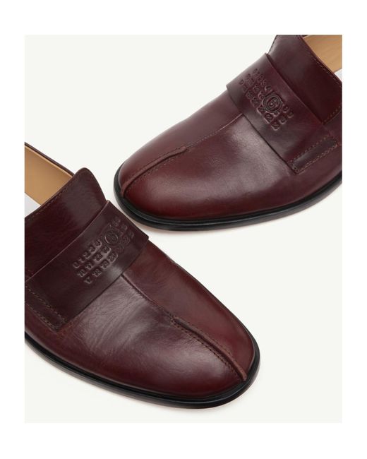 MM6 by Maison Martin Margiela Brown New Classic Stitch Moccasins