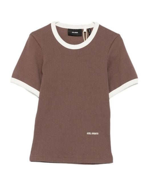 Axel Arigato Brown Short-Sleeved T-Shirt