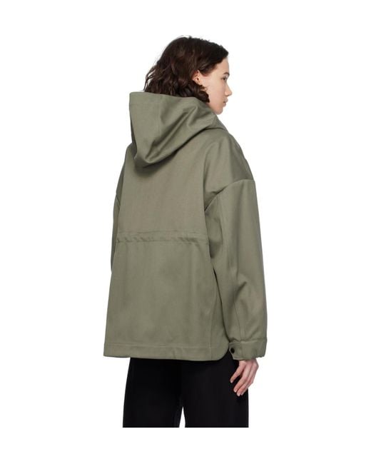Canada Goose Gray Concealed Fastened Hooded Jacket