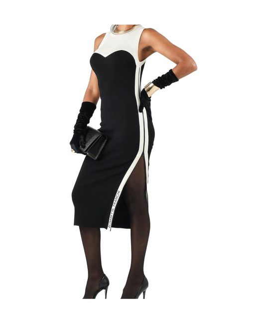 Elisabetta Franchi Black Sleeveless Dress