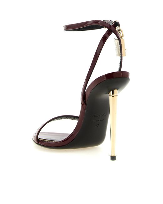 Tom Ford Metallic Pointed-Toe High-Heeled Sandals