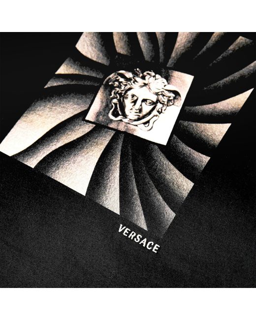 Versace Black Printed T-Shirt for men