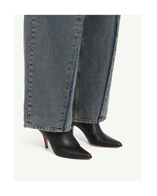 MM6 by Maison Martin Margiela Black Architype Heeled Ankle Boots