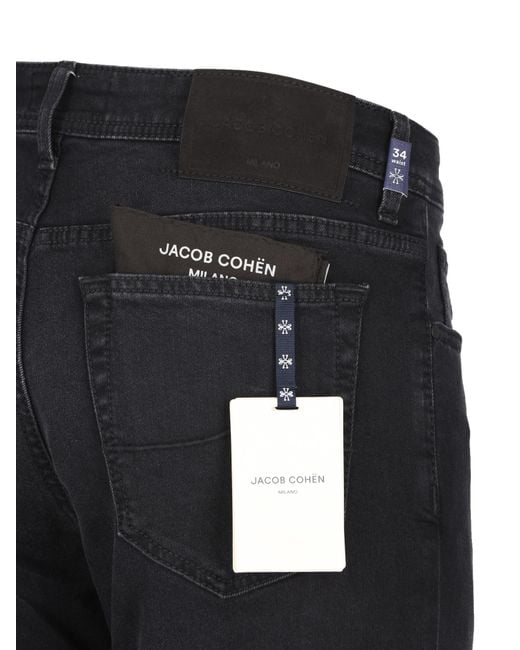 Jacob Cohen Black Slim-Fit Jeans for men
