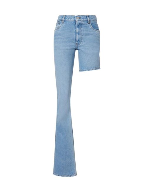 Coperni Blue One-Leg Jeans
