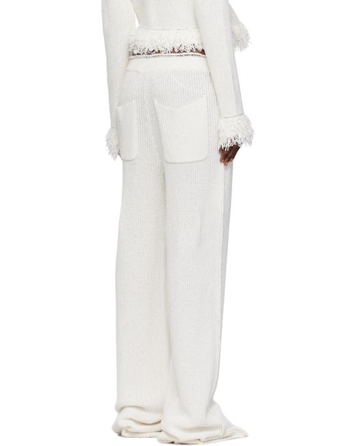 AYA MUSE White Mello Trousers