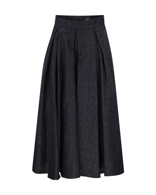 Max Mara Black 'S Smmalex Pleated Midi Skirt