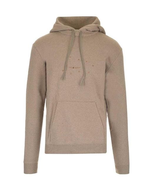 Saint Laurent Natural Hooded Sweater for men