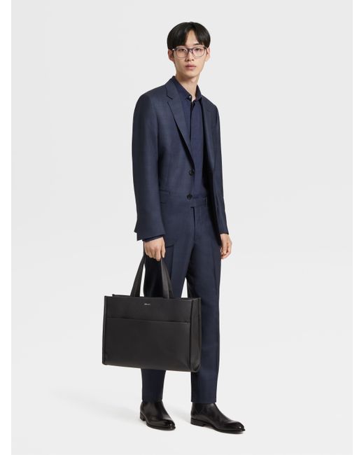 Zegna Blue Centoventimila Single-Breasted Suit for men