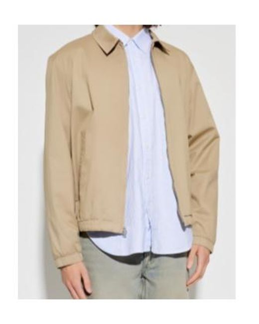 Rag & Bone Natural Zip-Up Elasticated-Cuff Jacket for men