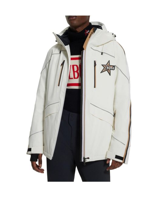 Boss White Casual Ski Jacket for men