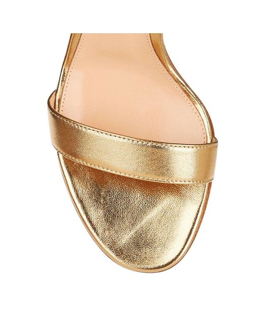 Gianvito Rossi Metallic Portofino 85Mm Sandals