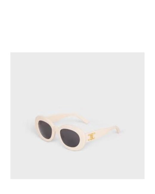Céline White Triomphe Skate 01 Sunglasses for men