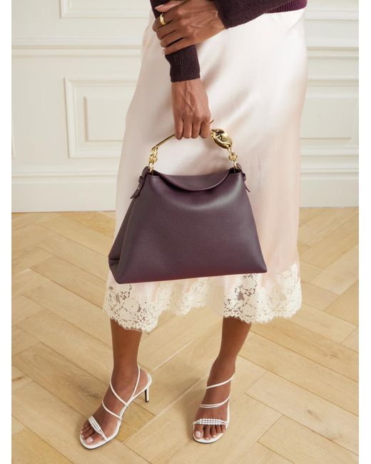 Erdem Brown Bloom Large Shoulder Bag
