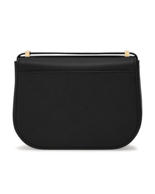 Ferragamo Black Ferragamo Gancini Double Buckle Crossbody Bag