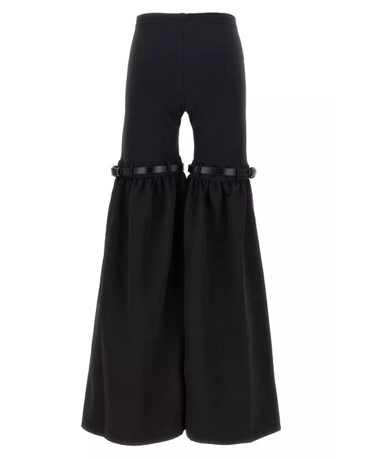 Coperni Black Elastic Waist Casual Pants