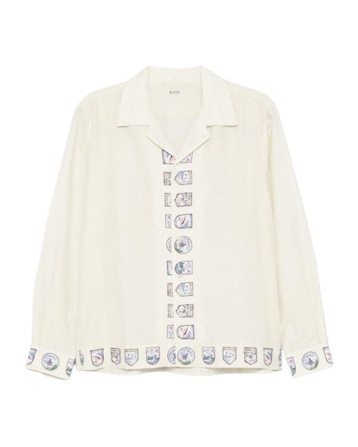 Bode White Long-Sleeved Shirt