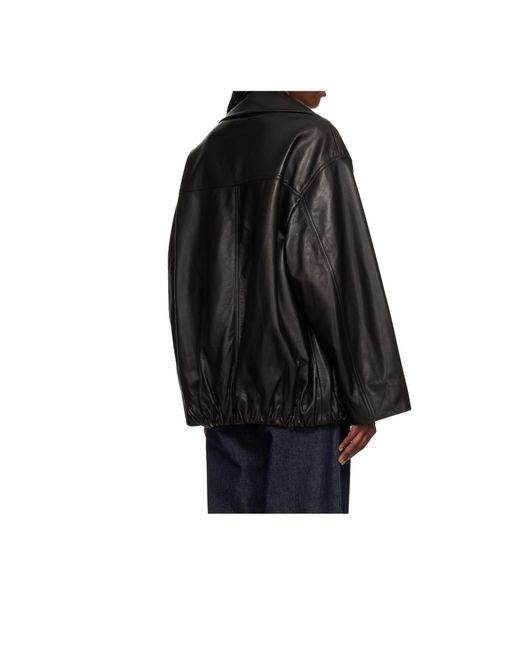 Nour Hammour Black Noah Easy Leather Jacket