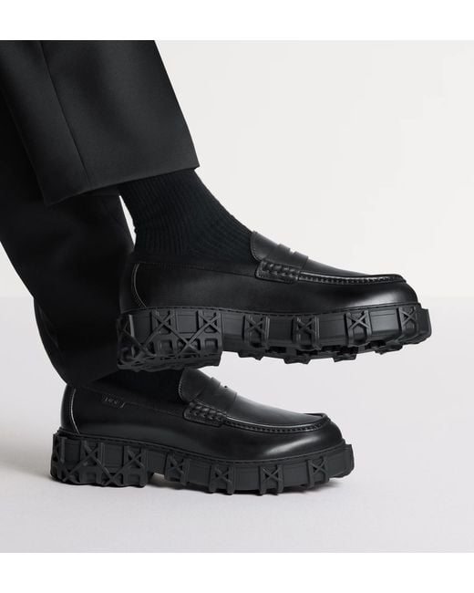Dior Black Homme Slickrock Loafers for men