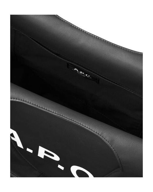 A.P.C. Black Ninon Top Handle Bag
