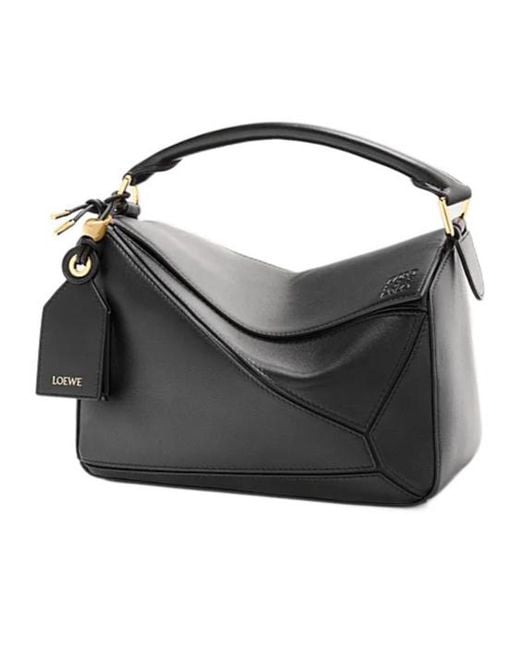 Loewe Black Small Feather Light Puzzle Bag