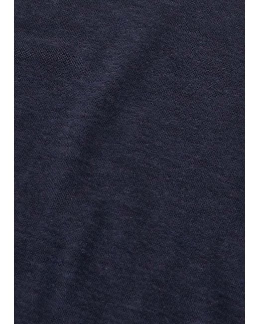 Loro Piana Blue Linen T-Shirt for men