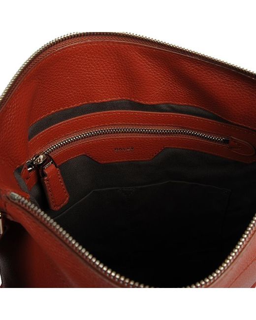 Bally Orange Logo Shoulder Bag for men