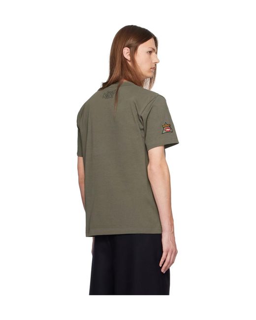 Sacai Black Gonz Patch Crewneck T-Shirt for men