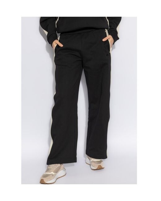 Moose Knuckles Black Logo-Patch Track Pants