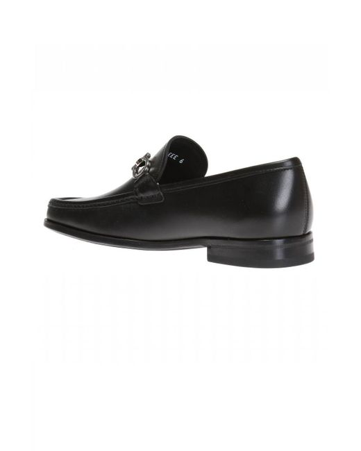 Ferragamo Black Ferragamo Gancini-Plaque Slip-On Loafers for men