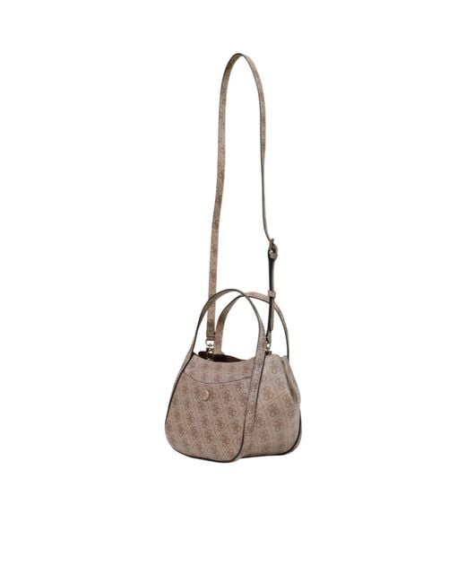 Guess Gray Double-Handled Shoulder Bag