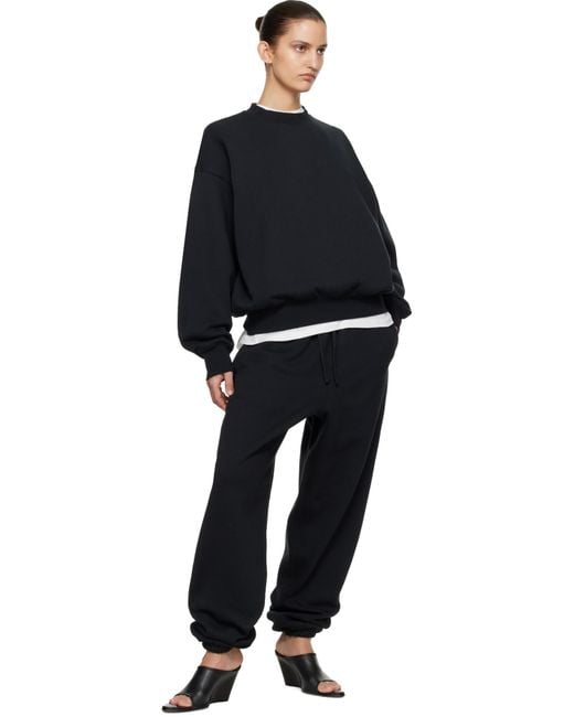 Fear Of God Black Crew Neck Sweatshirt for men