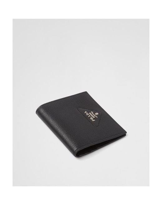 Prada Black Leather Wallet for men