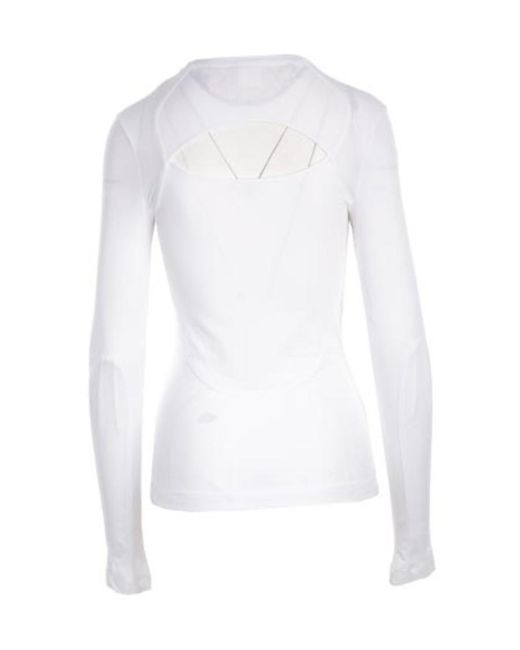 Givenchy White Long-Sleeved Crewneck Top