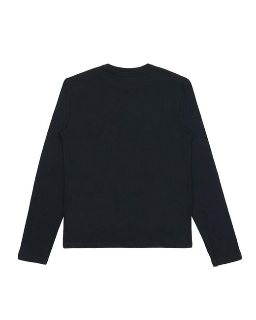 EA7 Blue Logo T-Shirt With Round Neck for men