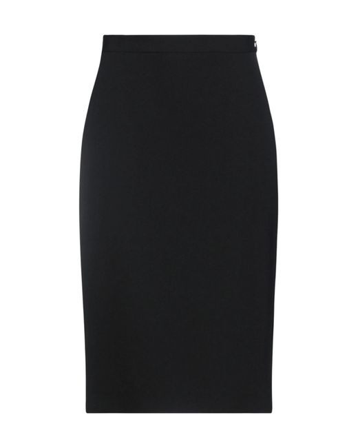 Burberry Black Solid Color Bodycon Skirt