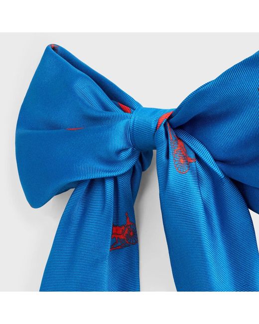Céline Blue Big Ribbon Hair Clip