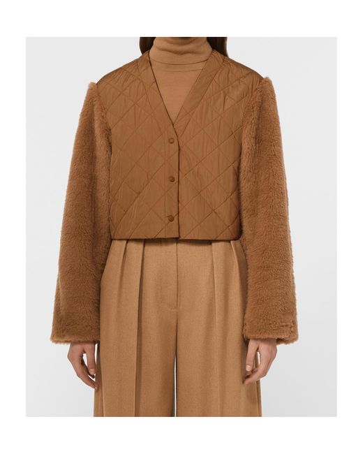 Max Mara Brown Santos Button-Up Coat