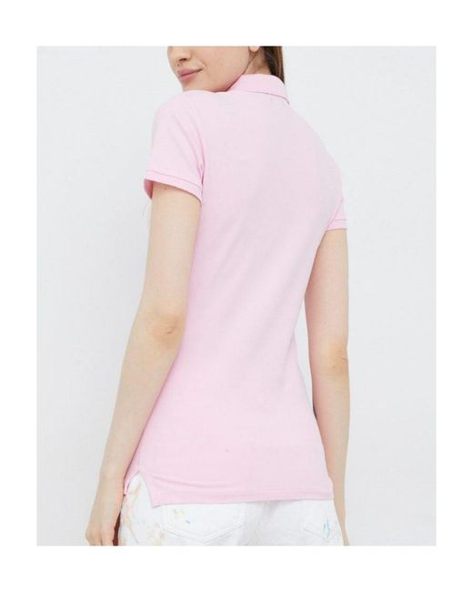 Polo Ralph Lauren Pink Logo Embroidered Crewneck T-Shirt