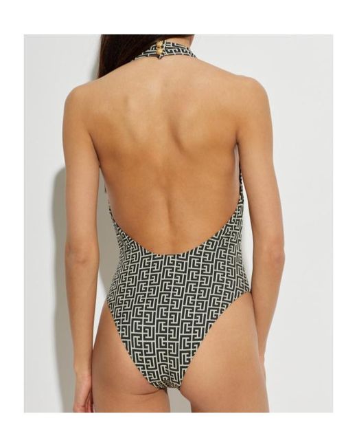 Balmain Gray One-Piece