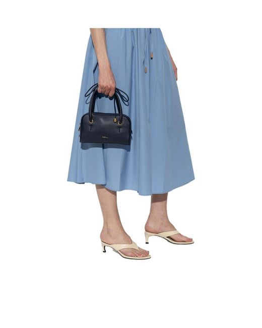Furla Blue Compact Handbag