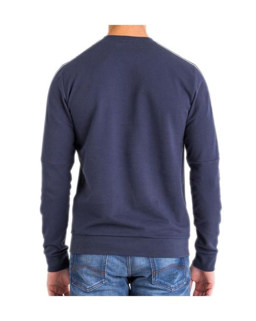 Emporio Armani Blue Round-Necked Sweater for men