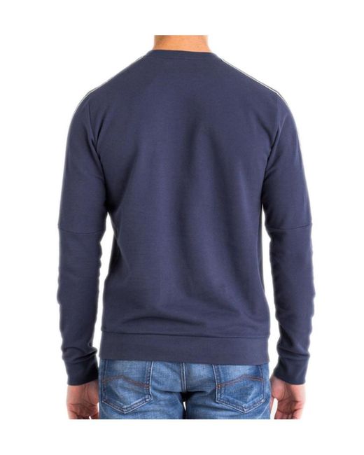 Emporio Armani Blue Round-Necked Sweater for men