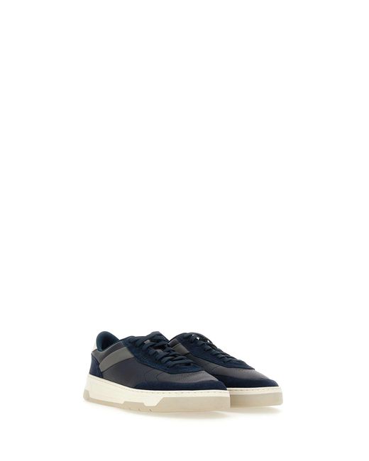 Boss Blue Crew Neck Low Top Casual Shoes for men