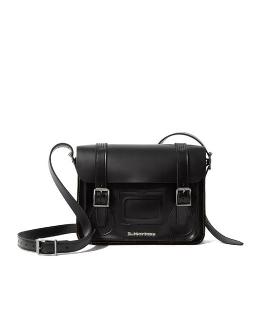 Dr. Martens Black 11 Inch Messenger Bag for men