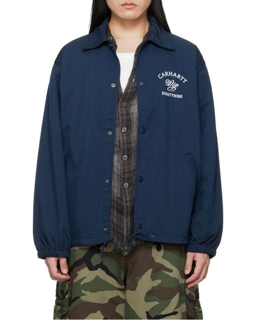 Carhartt Blue Eightynine Coach Jacket for men