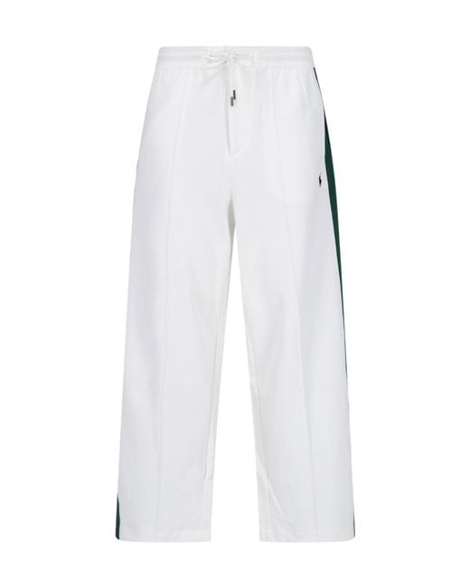 Polo Ralph Lauren White Cotton-Blend Trousers for men