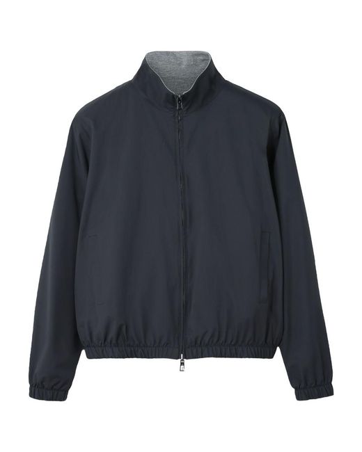 Loro Piana Blue Windmate Reversible Bomber Jacket for men