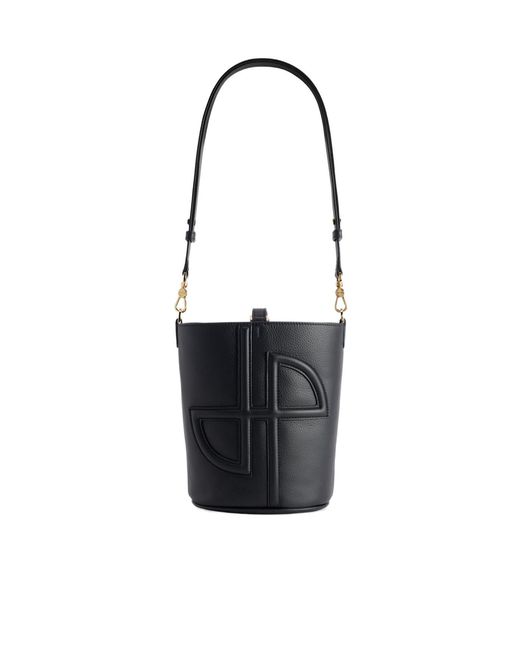 Patou Black Bucket Crossbody Bag