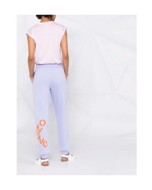 KENZO Blue Logo Sweatpants